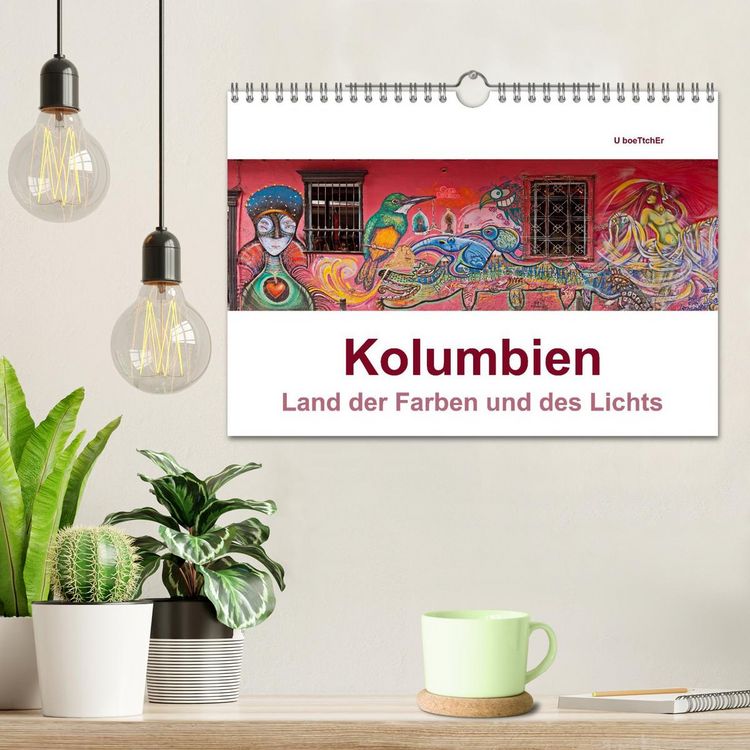 Produktbild: Kolumbien - Land der Farben und des Lichts (Wandkalender 2026 DIN A4 quer), CALVENDO Monatskalender