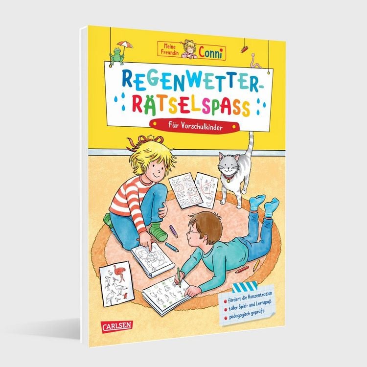 Produktbild: Conni Gelbe Reihe (Besch&auml;ftigungsbuch): Regenwetter-R&auml;tselspa&szlig; f&uuml;r Vorschulkinder