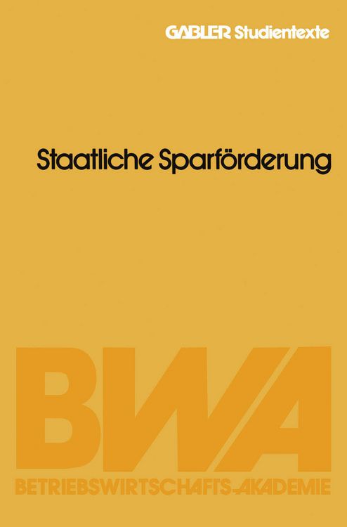 Produktbild: Anlageformen &mdash; Staatliche Sparf&ouml;rderung
