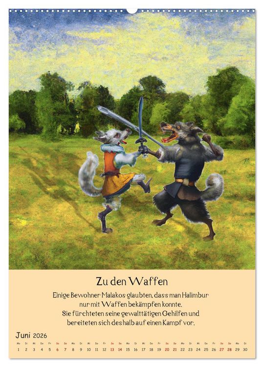 Produktbild: Abenteuer in Malako (hochwertiger Premium Wandkalender 2026 DIN A2 hoch), Kunstdruck in Hochglanz