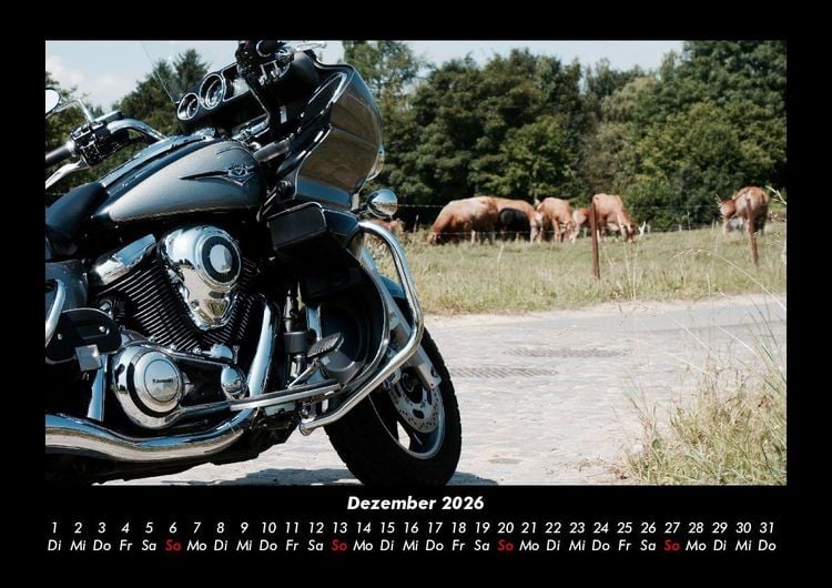 Produktbild: Motorr&auml;der 2026 Fotokalender DIN A3