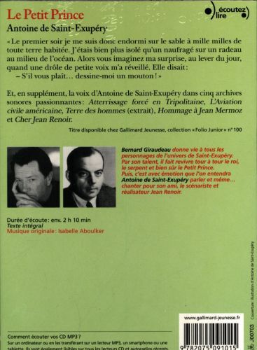 Produktbild: Saint-Exup&eacute;ry, A: Petit Prince / 2 CDs