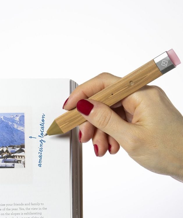 Produktbild: Pen Bookmark Set Holzoptik &ndash; Stift & Lesezeichen 2er-Set
