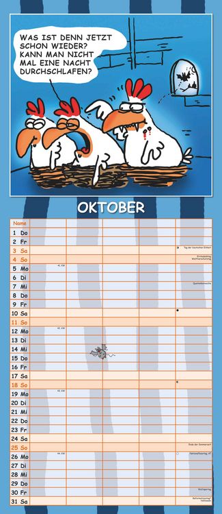 Produktbild: Lach mal wieder... 2026 Familienplaner - Familienkalender - Wandkalender - 19,5x45