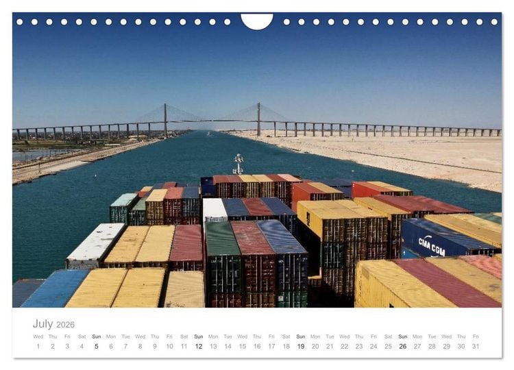 Produktbild: Fascination of Shipping On board around the world (Wall Calendar 2026 DIN A4 landscape), CALVENDO 12 Month Wall Calendar