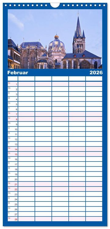Produktbild: Familienplaner 2026 - Welterbe - Kultur und Natur in Deutschland mit 5 Spalten (Wandkalender, 21 x 45 cm) CALVENDO