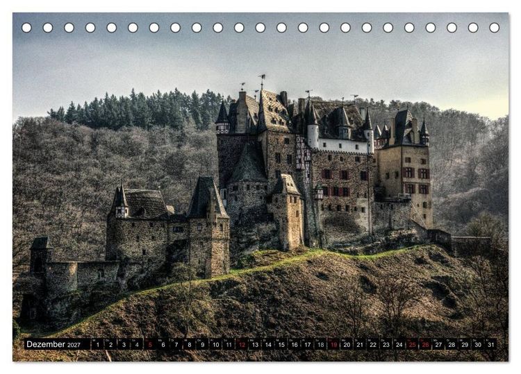 Produktbild: Mosel Impressionen Mystische Burgen und magische Orte (Tischkalender 2027 DIN A5 quer), CALVENDO Monatskalender