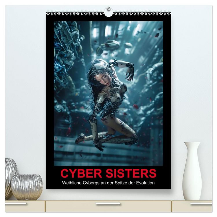 Produktbild: CYBER SISTERS (hochwertiger Premium Wandkalender 2026 DIN A2 hoch), Kunstdruck in Hochglanz