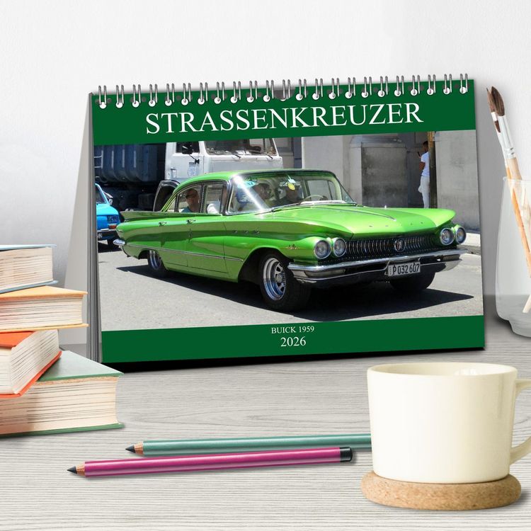 Produktbild: STRASSENKREUZER - BUICK 1959 (Tischkalender 2026 DIN A5 quer), CALVENDO Monatskalender