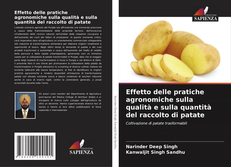 Produktbild: Effetto delle pratiche agronomiche sulla qualit&agrave; e sulla quantit&agrave; del raccolto di patate