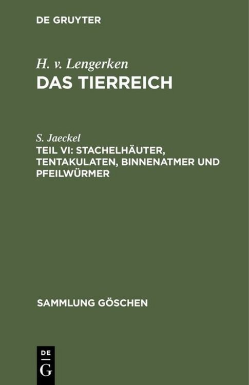 Produktbild: Stachelh&auml;uter, Tentakulaten, Binnenatmer und Pfeilw&uuml;rmer
