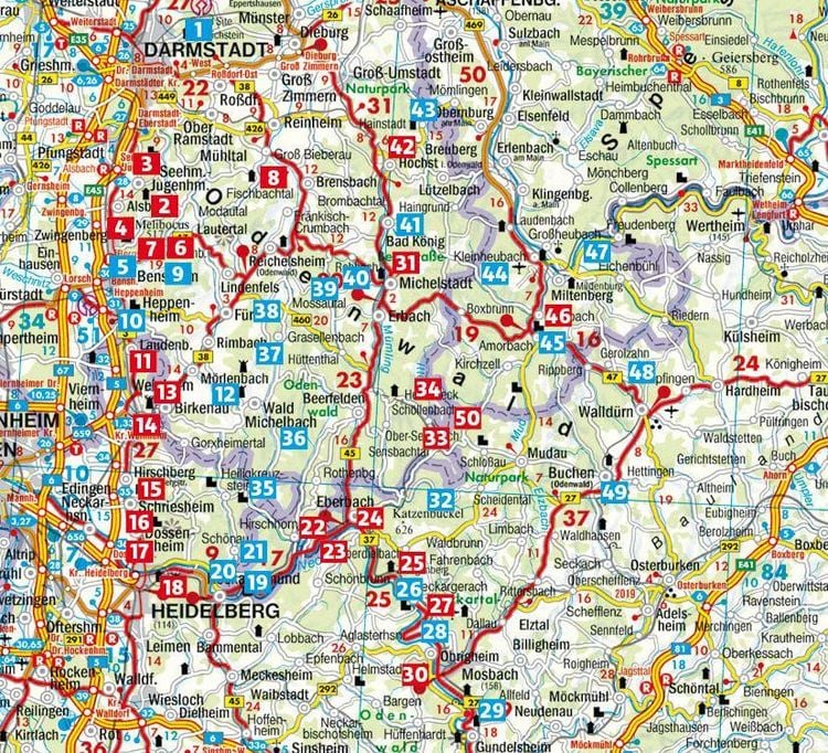Produktbild: ROTHER Wanderf&uuml;hrer Odenwald