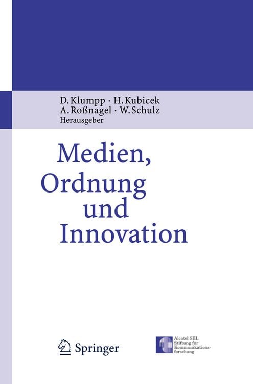 Produktbild: Medien, Ordnung und Innovation