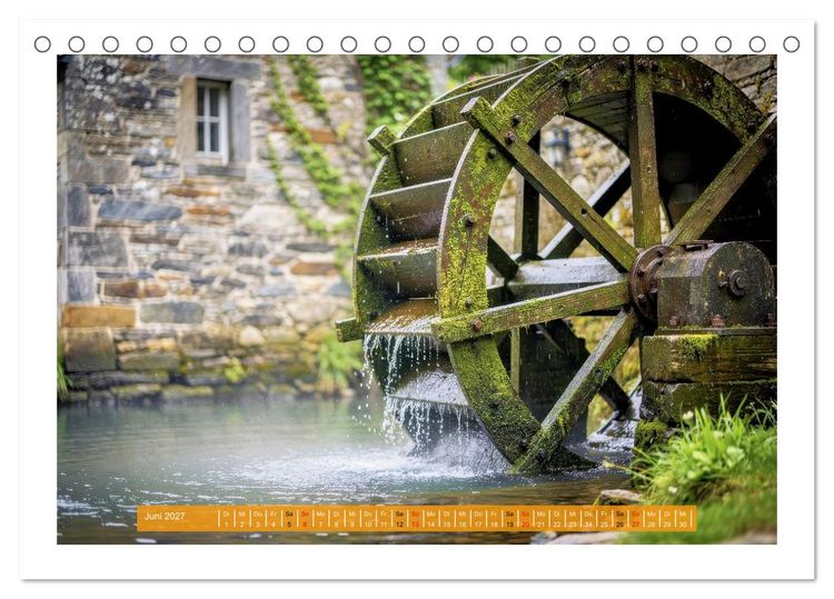 Produktbild: Natur und Wasserm&uuml;hlen (Tischkalender 2027 DIN A5 quer), CALVENDO Monatskalender