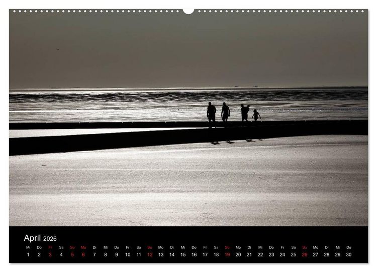 Produktbild: Wattenmeer (Wandkalender 2026 DIN A2 quer), CALVENDO Monatskalender