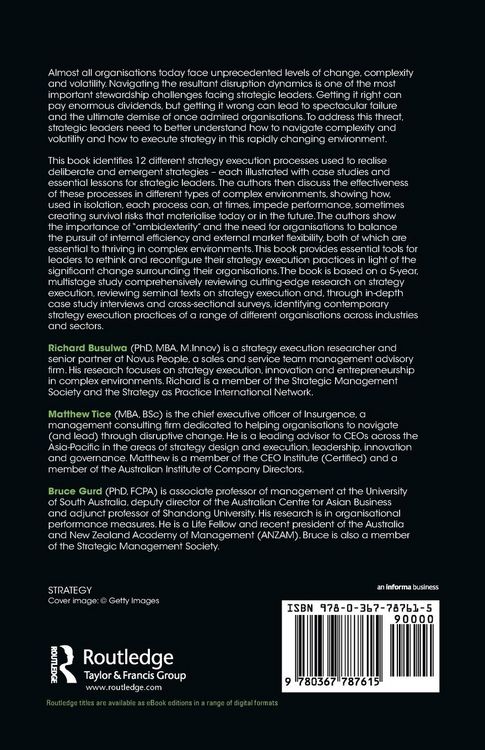 Produktbild: Strategy Execution and Complexity