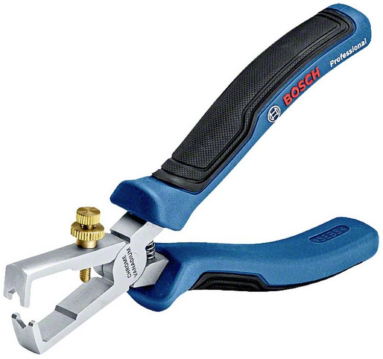 Produktbild: Bosch Professional 1600A01V03 Abisolierzange Feinverstellung, mit Gummi &uuml;berzogen 0 bis 10 mm&sup2;