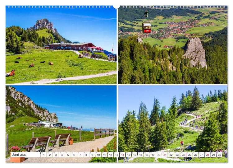 Produktbild: Chiemgau-Highlights (hochwertiger Premium Wandkalender 2026 DIN A2 quer), Kunstdruck in Hochglanz