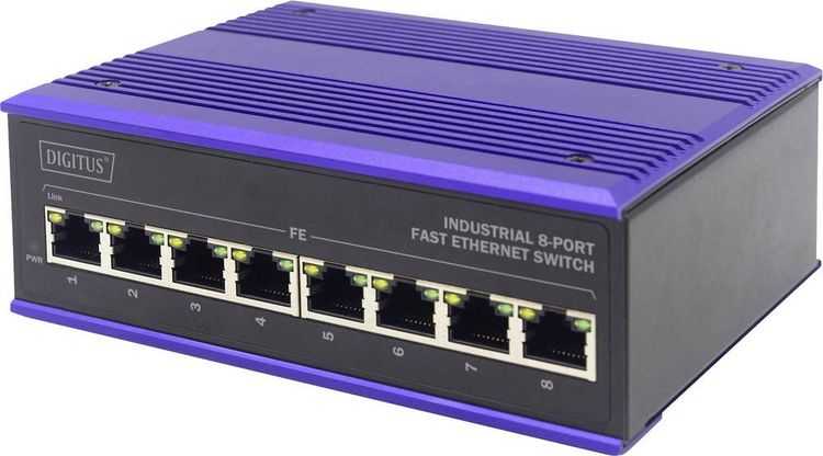 Produktbild: Digitus DN-650105 DN-650105 Industrial Ethernet Switch 5 Port 10 / 100MBit/s