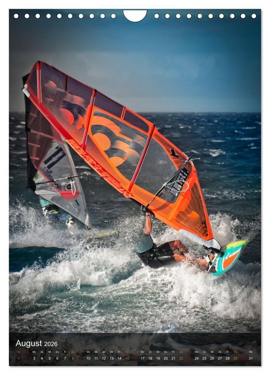 Produktbild: Windsurfing - Wind und Wellen (Wandkalender 2026 DIN A4 hoch), CALVENDO Monatskalender