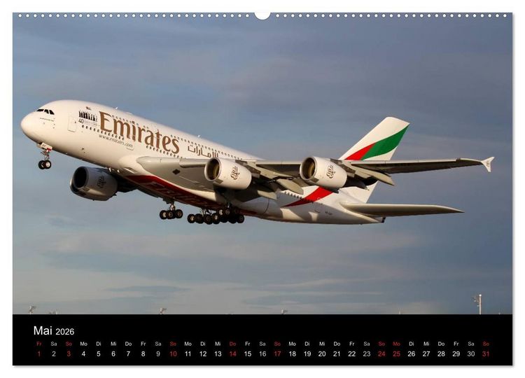 Produktbild: Faszination Flugzeug (hochwertiger Premium Wandkalender 2026 DIN A2 quer), Kunstdruck in Hochglanz