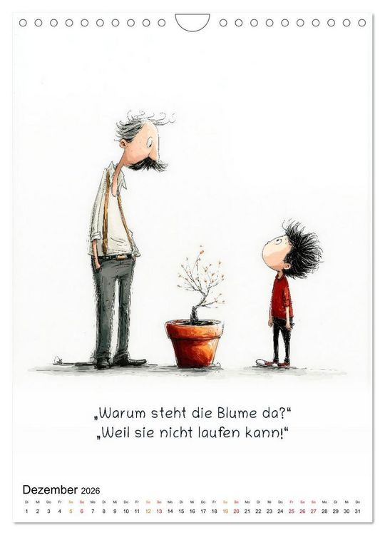 Produktbild: Kindlich. Komisch. Klar. (Wandkalender 2026 DIN A4 hoch), CALVENDO Monatskalender