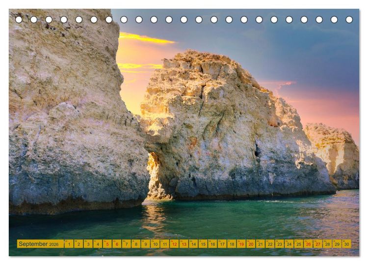 Produktbild: Algarve pur (Tischkalender 2026 DIN A5 quer), CALVENDO Monatskalender