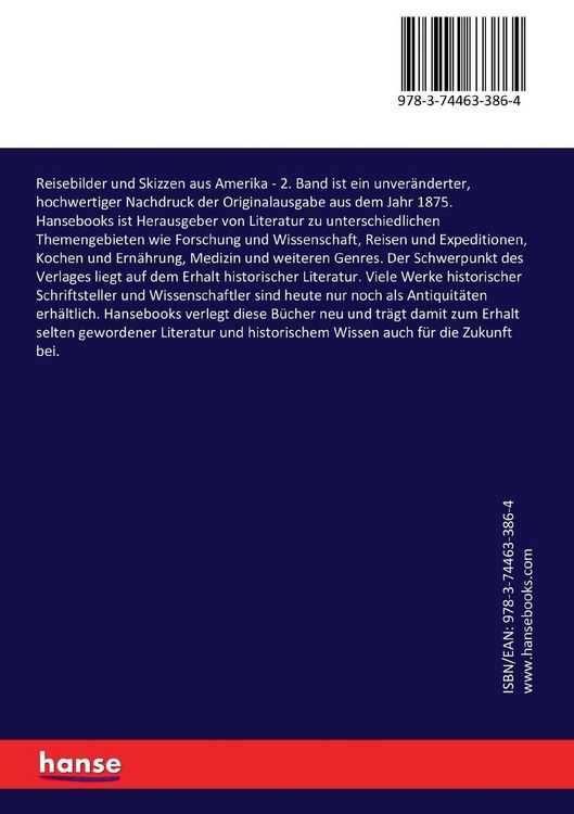 Produktbild: Reisebilder und Skizzen aus Amerika