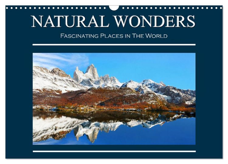 Produktbild: Natural Wonders, Fascinating Places in The World (Wall Calendar 2026 DIN A3 landscape), CALVENDO 12 Month Wall Calendar