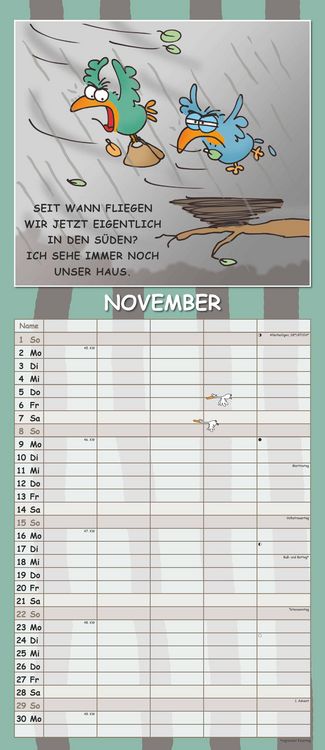 Produktbild: Lach mal wieder... 2026 Familienplaner - Familienkalender - Wandkalender - 19,5x45