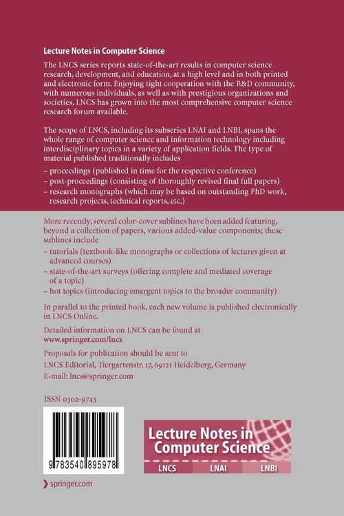 Produktbild: Advances in Information and Computer Security