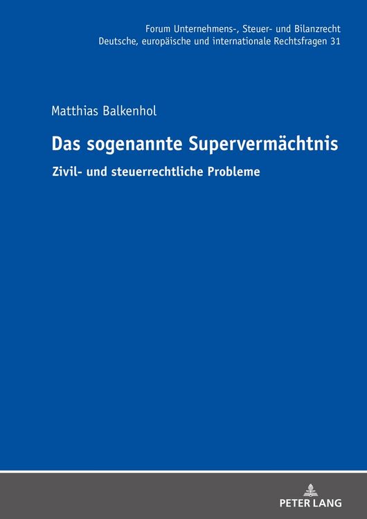 Produktbild: Das sogenannte Superverm&auml;chtnis