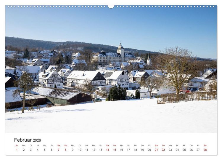 Produktbild: Grafschaft, ein Dorf im Schmallenberger Sauerland (hochwertiger Premium Wandkalender 2026 DIN A2 quer), Kunstdruck in Hochglanz