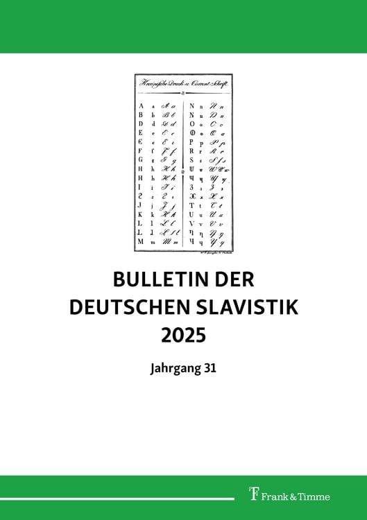 Produktbild: Bulletin der deutschen Slavistik 2025