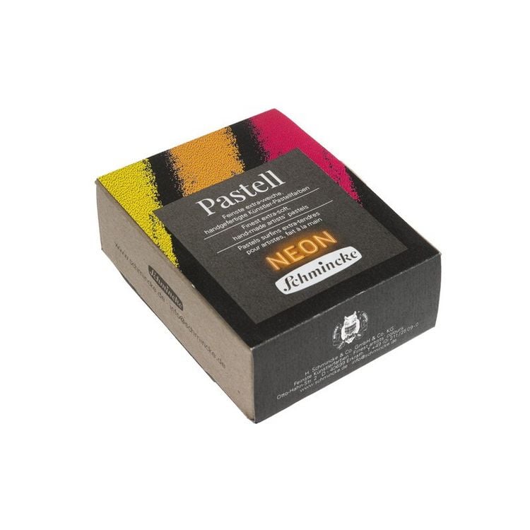 Produktbild: Schmincke Pastell Malkasten Kartonset, 3 Stifte Neon