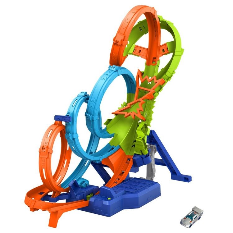 Produktbild: Hot Wheels Action "4 Loopings Crash Gefahr