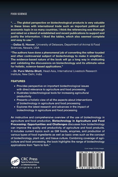 Produktbild: Biotechnology in Agriculture and Food Processing