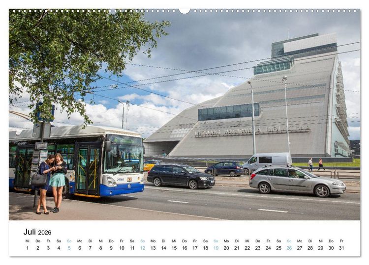 Produktbild: Riga - Metropole des Baltikums (hochwertiger Premium Wandkalender 2026 DIN A2 quer), Kunstdruck in Hochglanz