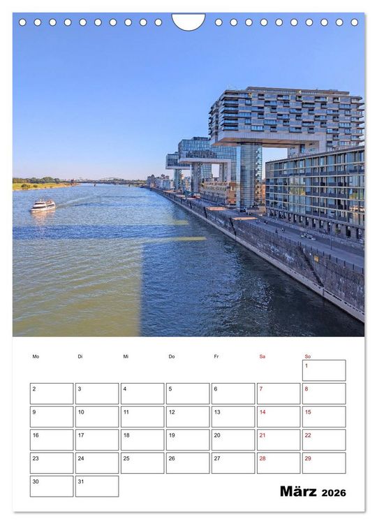 Produktbild: K&ouml;ln und D&uuml;sseldorf - Stadtmomente am Rhein (Wandkalender 2026 DIN A4 hoch), CALVENDO Monatskalender