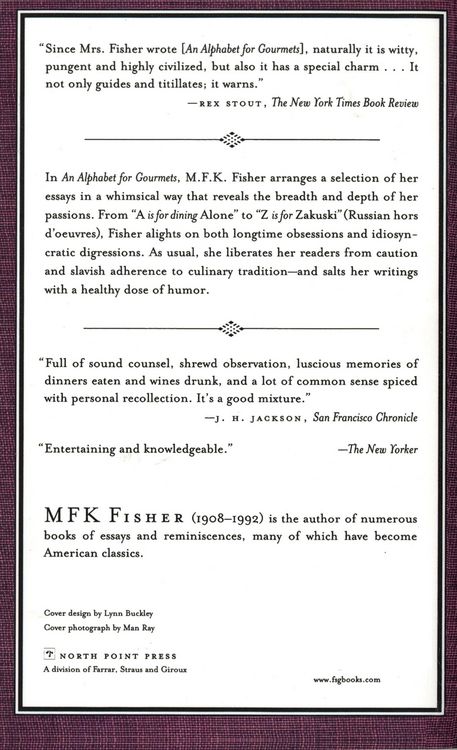 Produktbild: An Alphabet for Gourmets