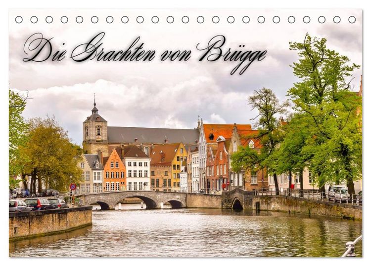 Produktbild: Die Grachten von Br&uuml;gge (Tischkalender 2026 DIN A5 quer), CALVENDO Monatskalender