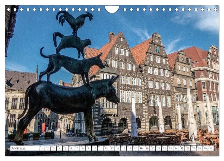 Produktbild: Bremen Heute (Wandkalender 2026 DIN A4 quer), CALVENDO Monatskalender