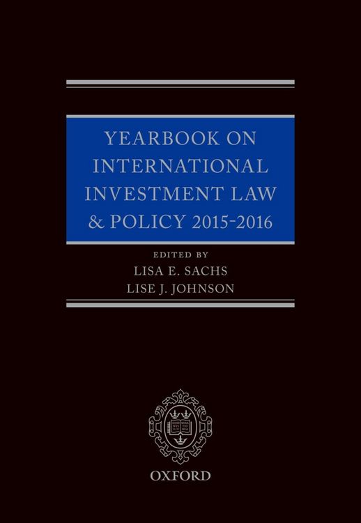 Produktbild: Yearbook on International Investment Law & Policy 2015-2016