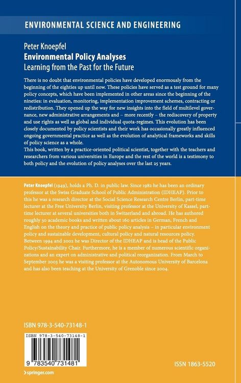 Produktbild: Environmental Policy Analyses