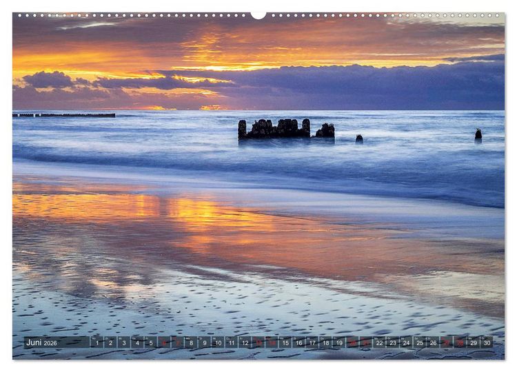 Produktbild: Sylt - Farbige Momente (hochwertiger Premium Wandkalender 2026 DIN A2 quer), Kunstdruck in Hochglanz