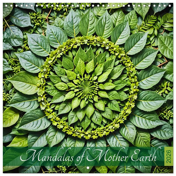 Produktbild: Mandalas of Mother Earth (Wall Calendar 2026 12 &times; 12 Inch) CALVENDO 12 Month Wall Calendar