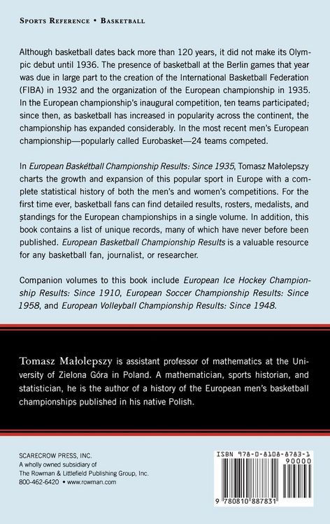 Produktbild: European Basketball Championship Results