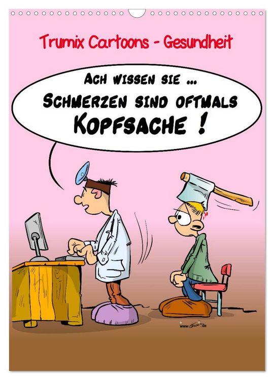 Produktbild: Trumix Cartoons - Gesundheit (Wandkalender 2026 DIN A3 hoch), CALVENDO Monatskalender