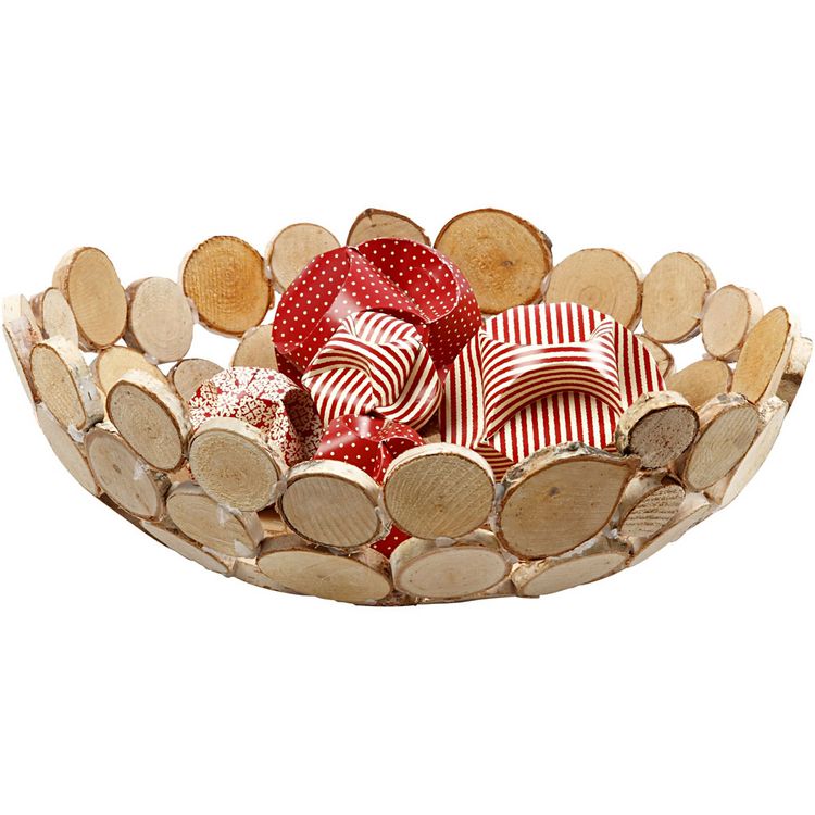 Produktbild: Creativ Company Holzscheiben - Sortiment, D 25-45 mm, Dicke 7 mm, 600 g