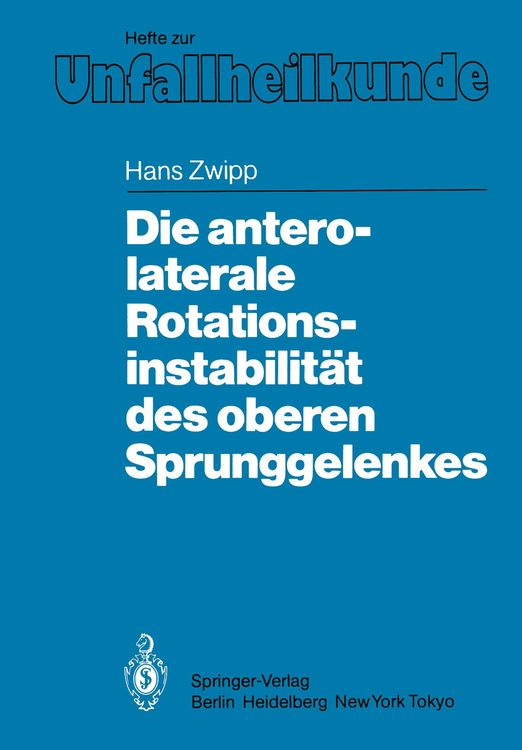 Produktbild: Die antero-laterale Rotationsinstabilit&auml;t des oberen Sprunggelenkes